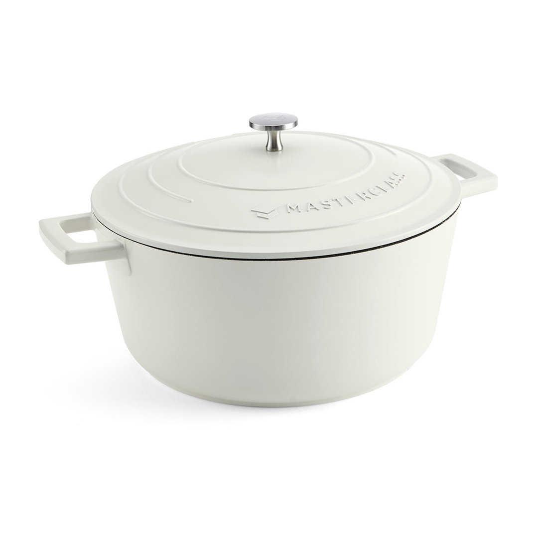 MasterClass Cast Aluminum Round Casserole Cream 5L